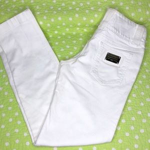 Vintage? Dolce & Gabbana white straight leg jeans